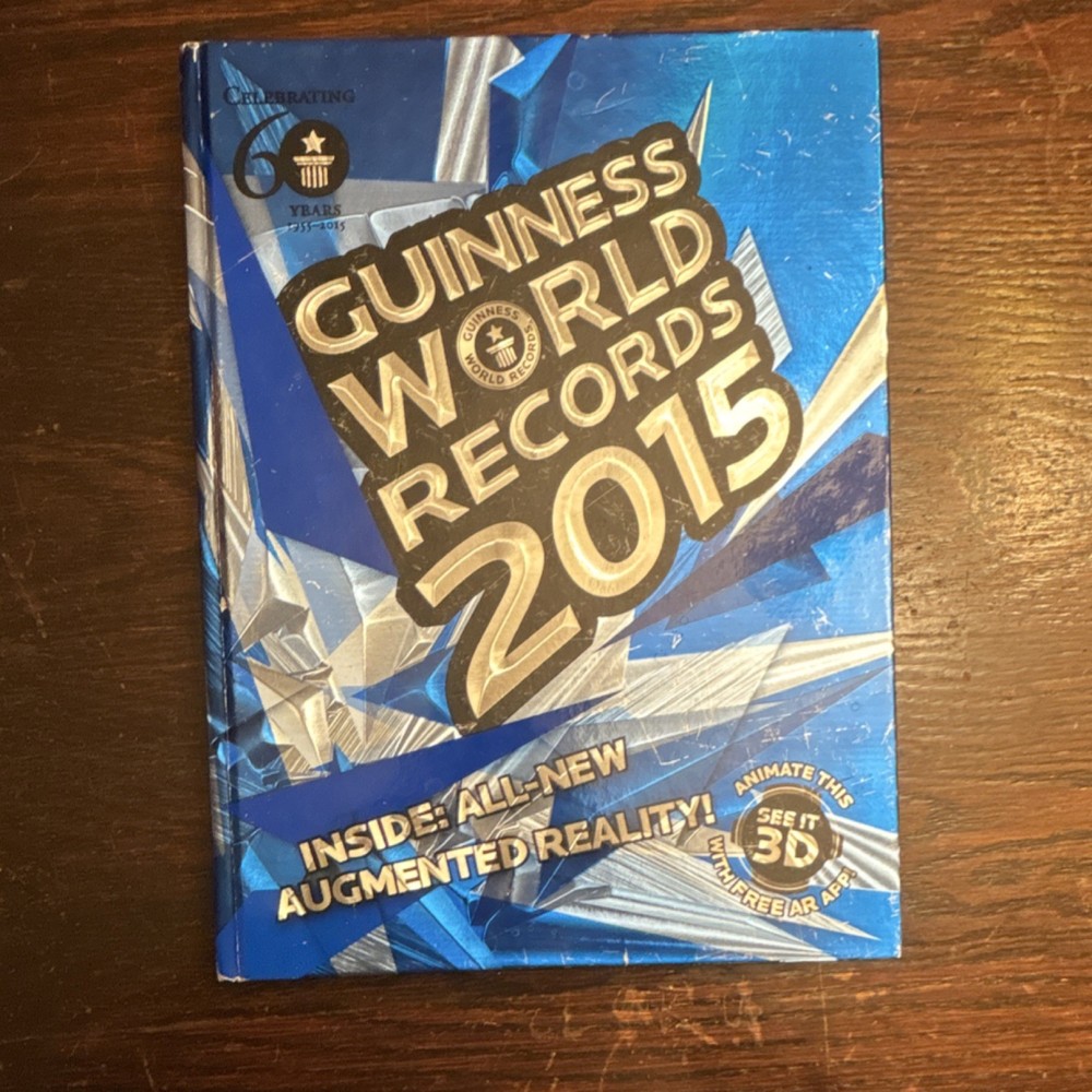 Guinness World Records 2015 60th Anniversary Hardcover Augmented Reality Book