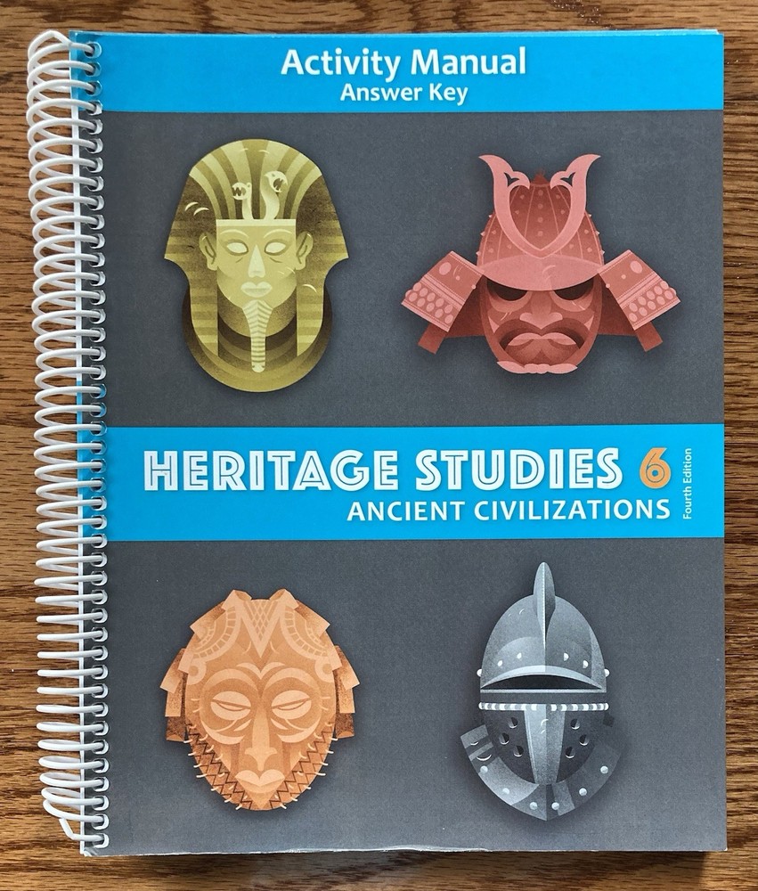 BJU Press Heritage Studies 6 Ancient Civilizations Activity Manual Answer Key