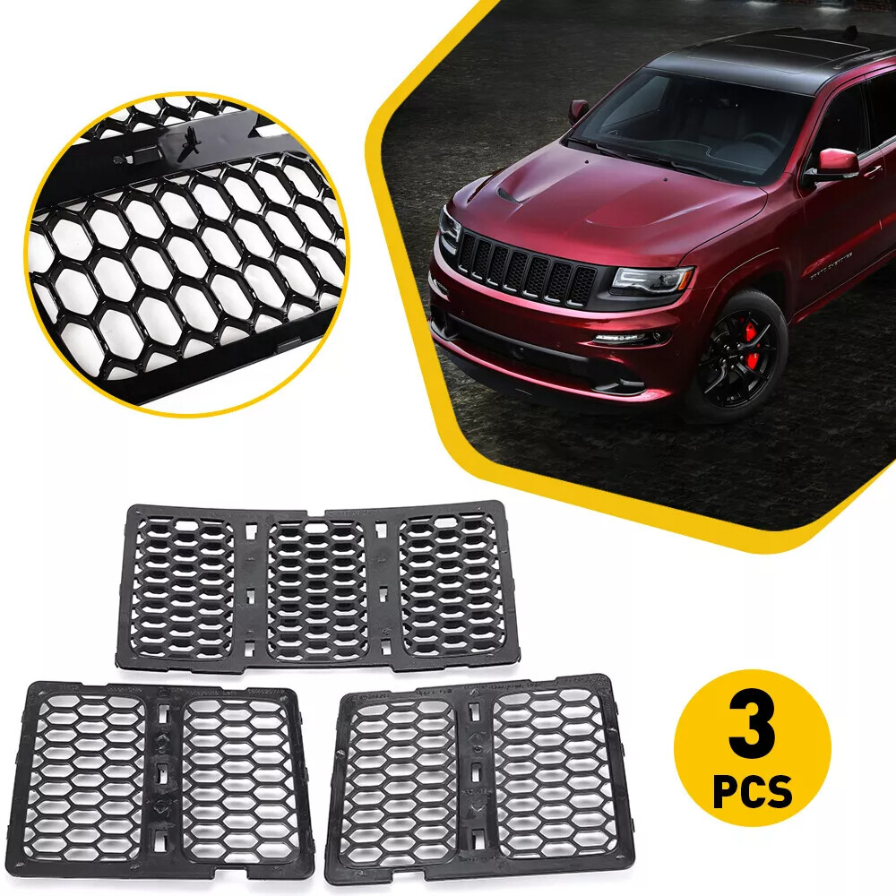For Jeep Grand Cherokee 2014-2016 Mesh Grille Insert Kit Front Grill Cover