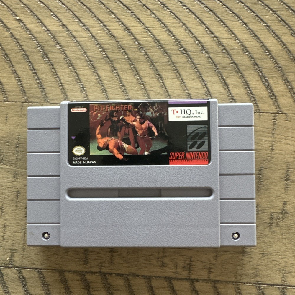 Pit-Fighter SNES Cartridge Super Nintendo Entertainment System 1992