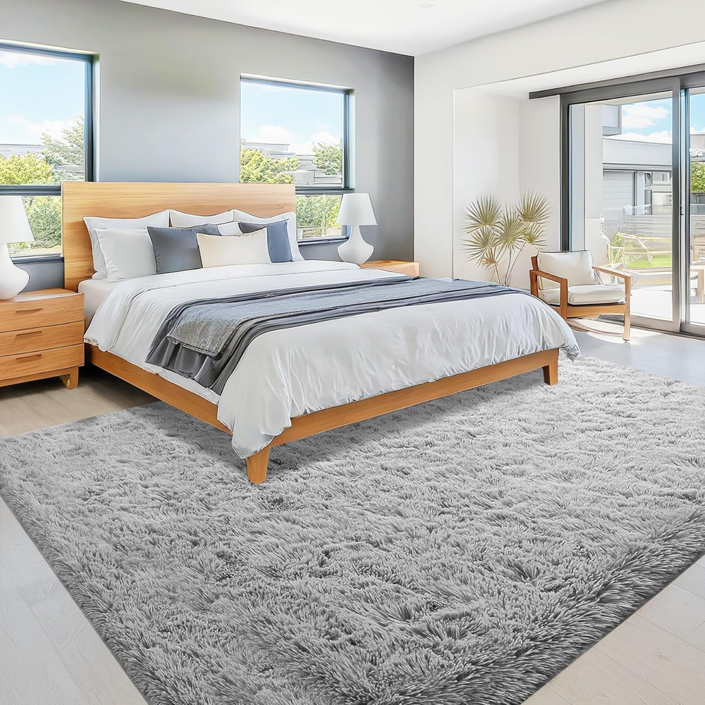8x10 Area Rugs for Living Room: Fluffy Shag Soft Washable Rug Large Fuzzy Plu...