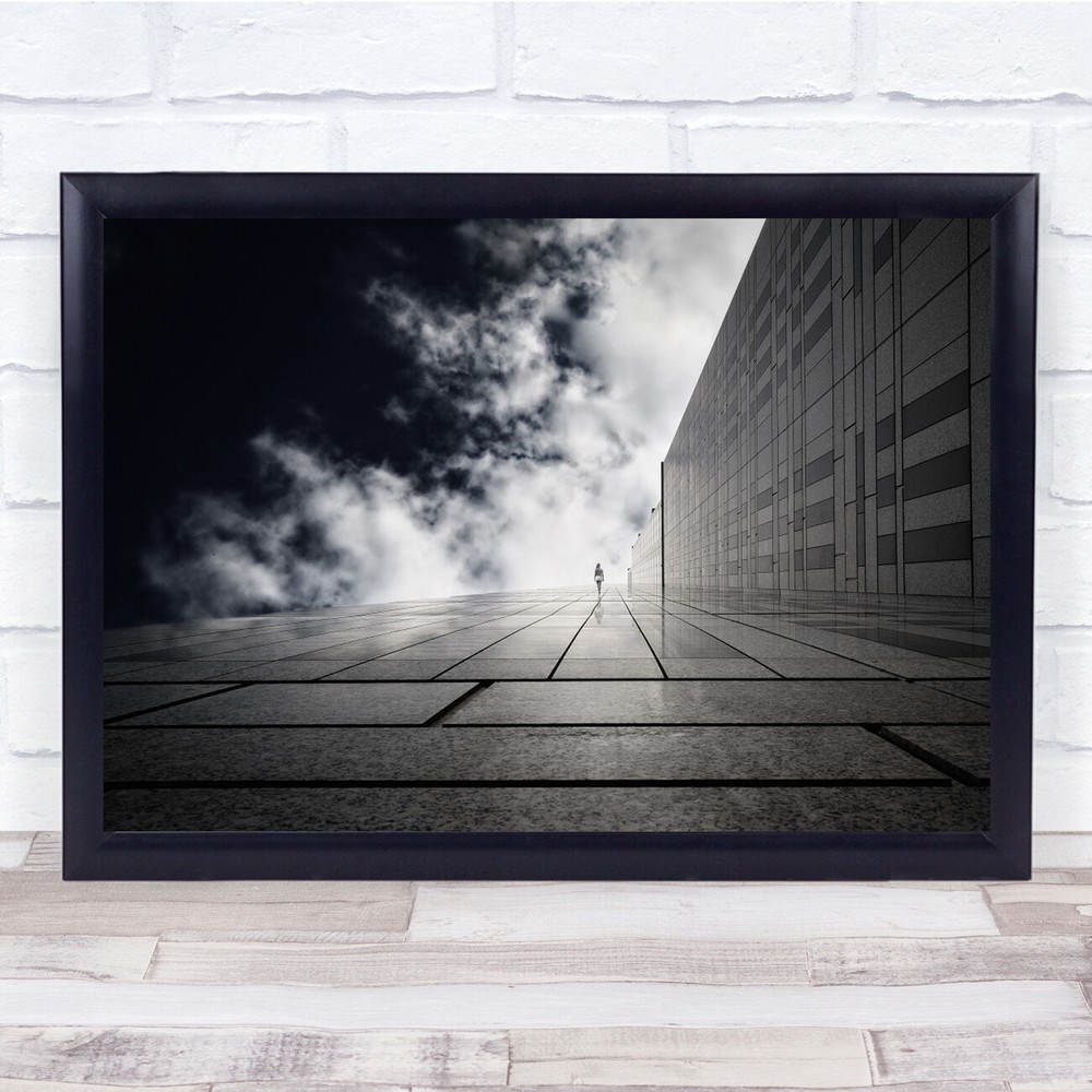 Conceptual Architecture Person Desaturation Tokyo Japan Wall Art Print
