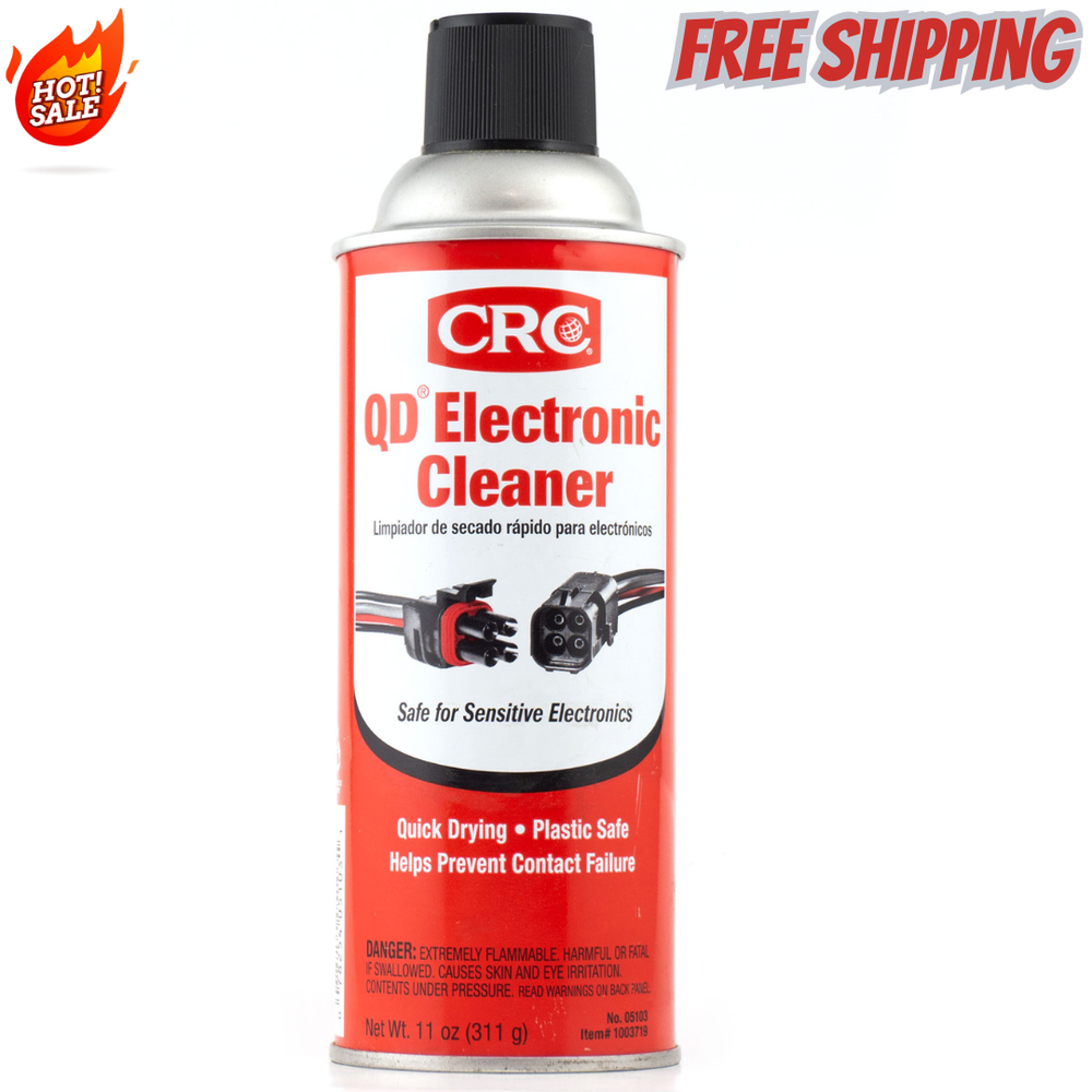 Electronic Contact Cleaner Spray Best Quick Drying Fix CRC QD Corrosion Debris11