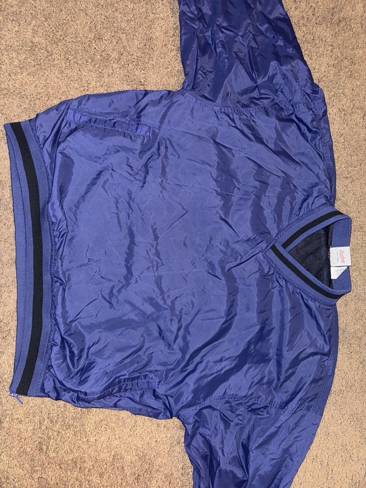 Vintage 90s Rawlings Windbreaker Jacket Mens Large PurplePullover Pockets Sports