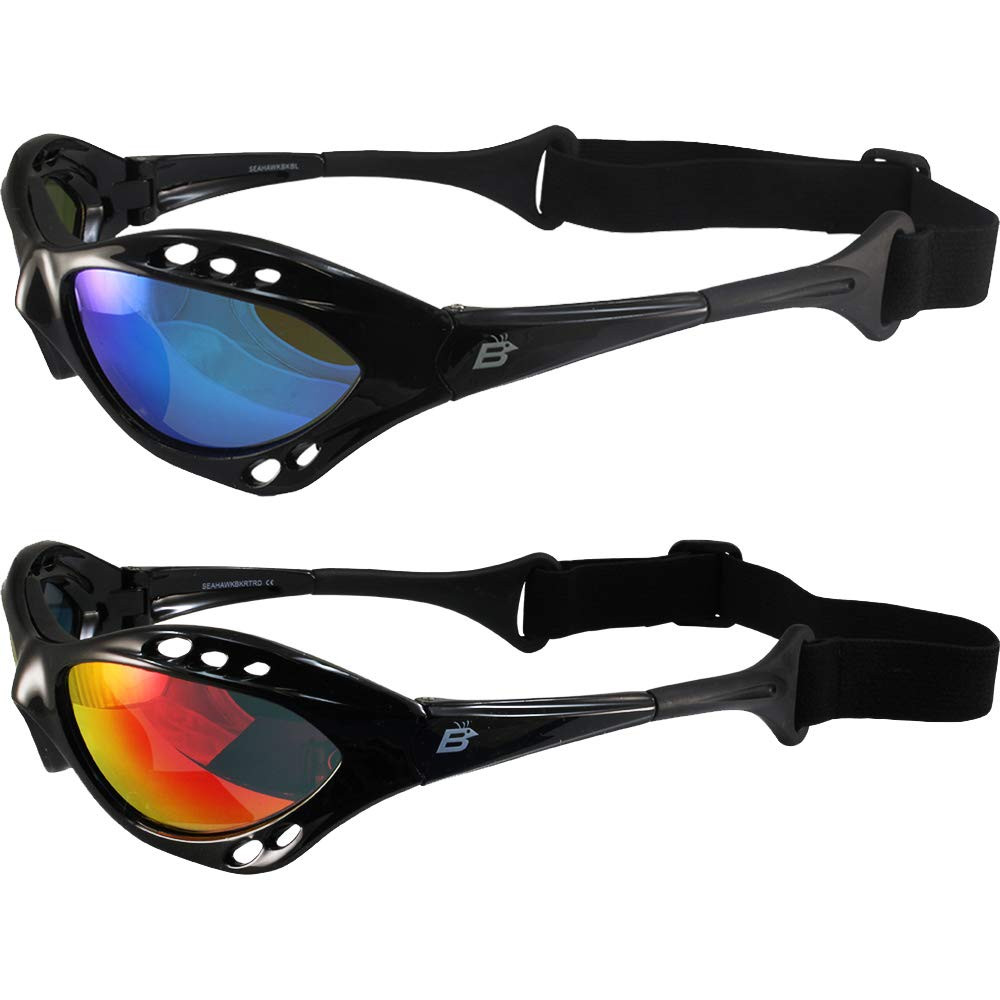 Eyewear Seahawk Polarized Padded Sunglasses Jetski Kayaking Watersports Black...