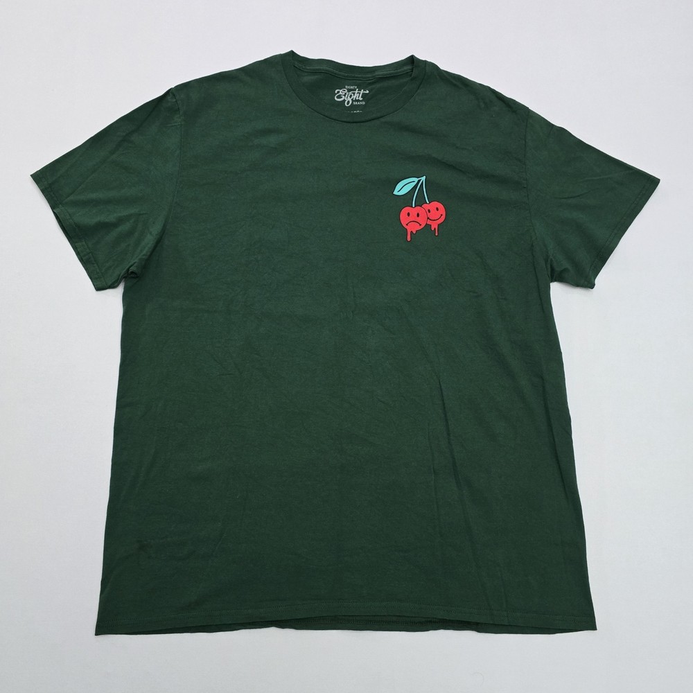 Eighty Eight Brand Antisocial Cherries Short-Sleeve Graphic T-Shirt Mens 2XL