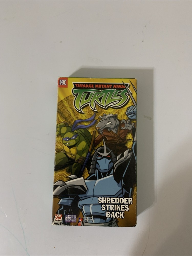 teenage mutant ninja turtles shredder strikes back vhs rare vintage