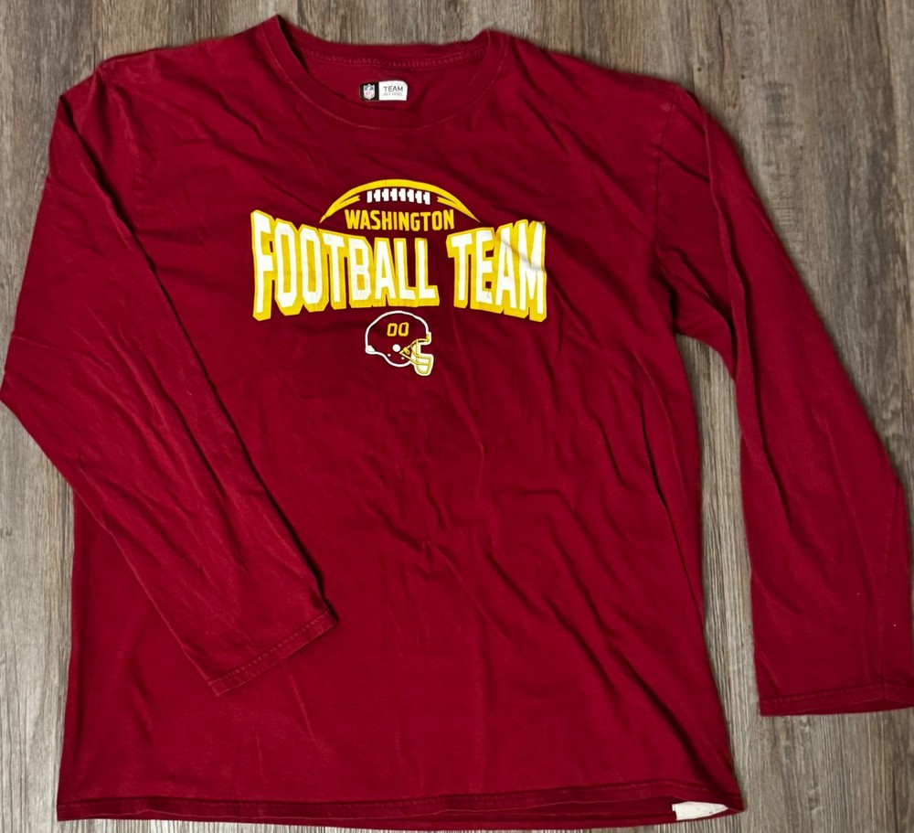 NFL TEAM APPAREL •’WASHINGTON FOOTBALL TEAM • Men's Long Sleeve Shirt • Size XL