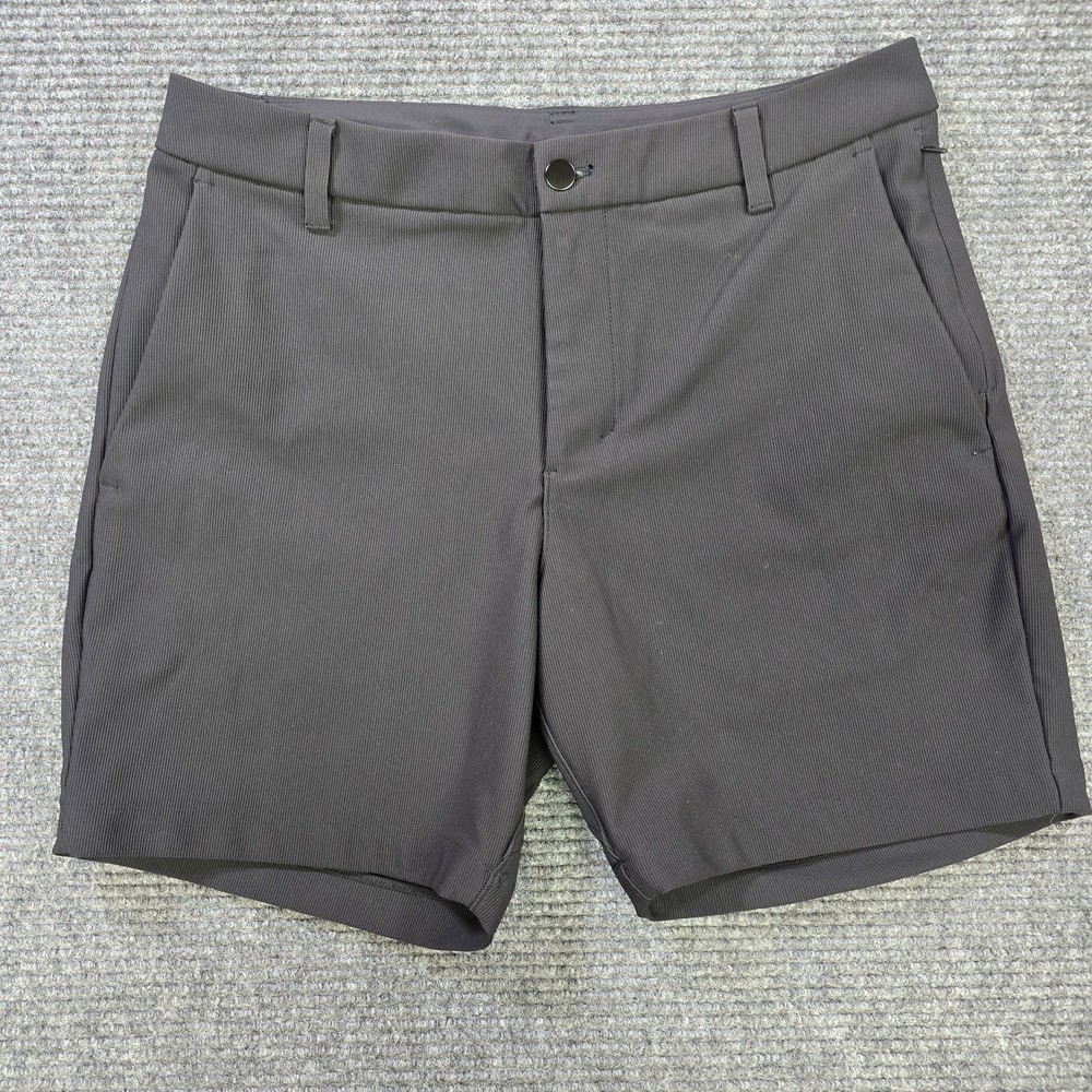 Lululemon Commission Shorts Mens 32 Black Warpstreme Stretch Casual