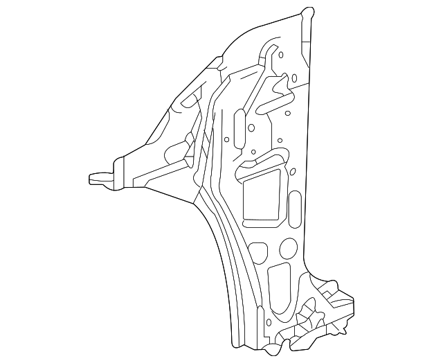 Genuine GM Passenger Side Body Hinge Pillar Inner Panel 84904718