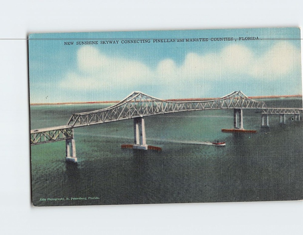 Postcard Sunshine Skyway Florida USA