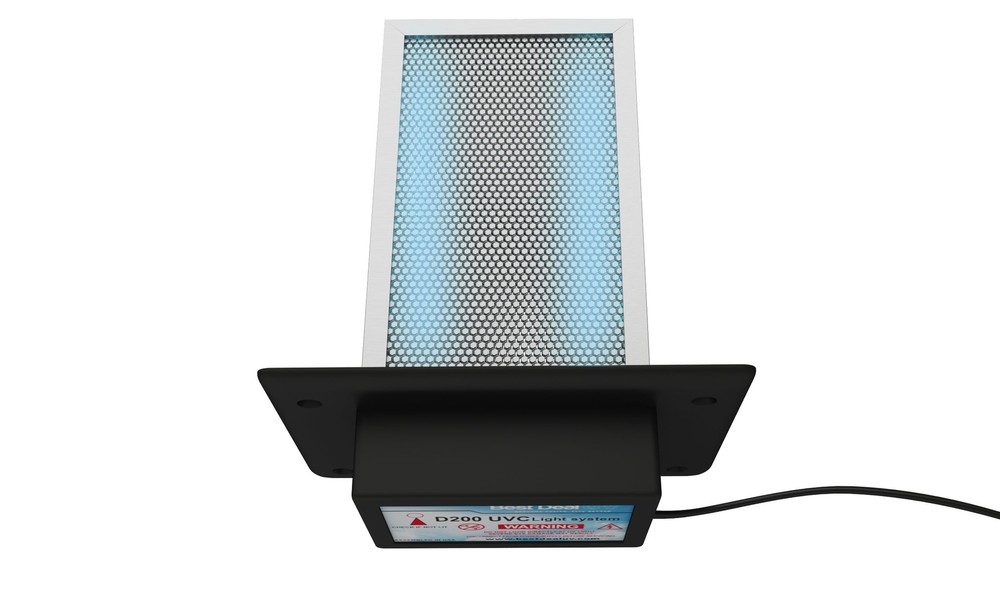 D200 Dual lamp Air Purifier Whole House Filter Uv Light in Duct  Hvac Ac Air Con-image