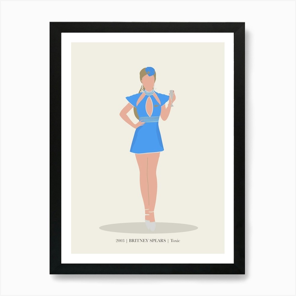 Britney Spears Toxic Music Pop Cult Framed Wall Art Poster Canvas Print Picture