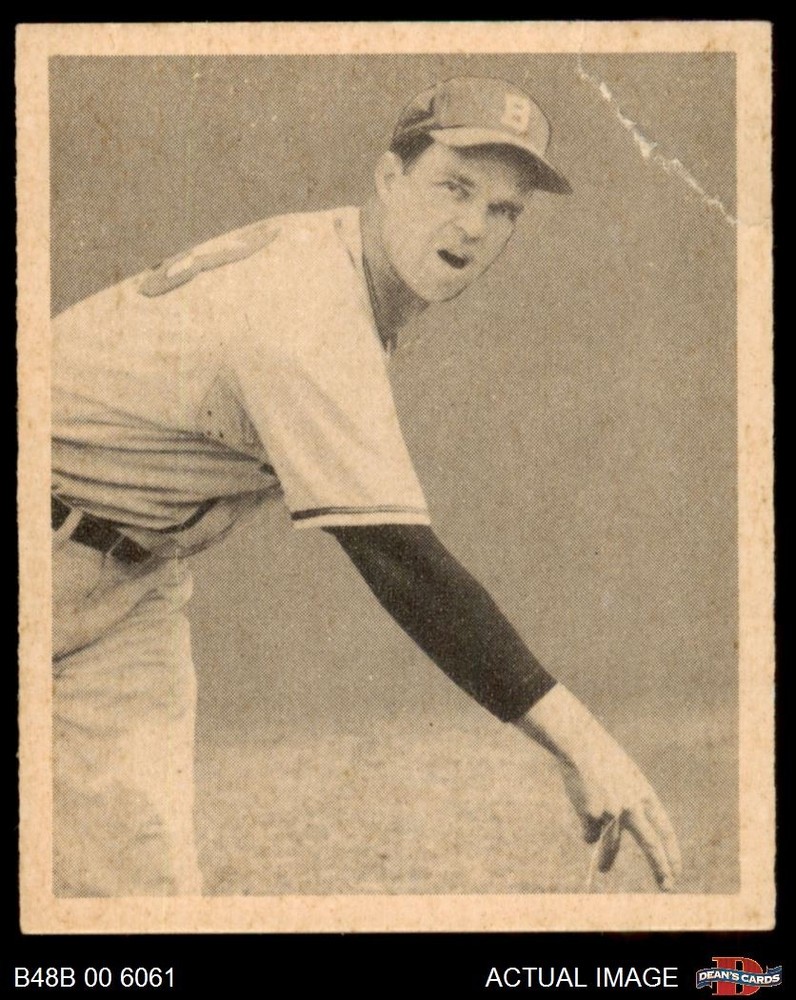1948 Bowman #12 Johnny Sain Braves RC 1.5 - FAIR