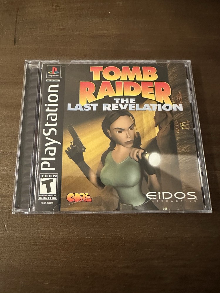 Tomb Raider: The Last Revelation PlayStation 1 PS1 Black Label W/ Manual Tested