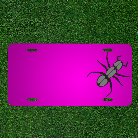 Create a Custom Personalized Car License Plate Featuring Names, Ants, Bugs, Insects, or Animal Designs