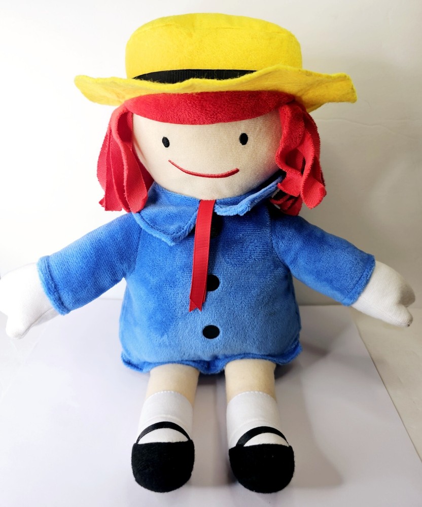 MADELINE Plush Stuffed Doll Red Hair Blue Coat KOHLS CARES with Label Nice Clean