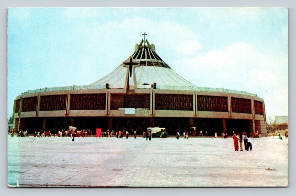 New Basilica of Guadalupe Mexico City Mexico-Catholic Site VINTAGE Postcard