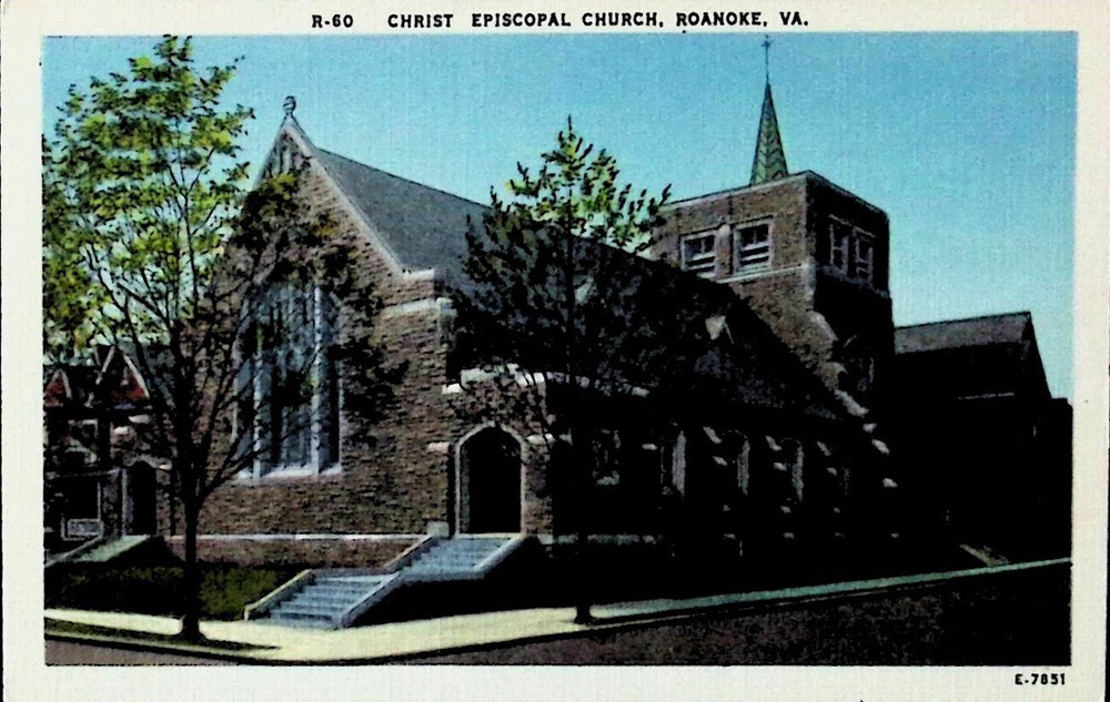 Christ Episcopal Church, Roanoke, Virginia VA - Vintage Postcard