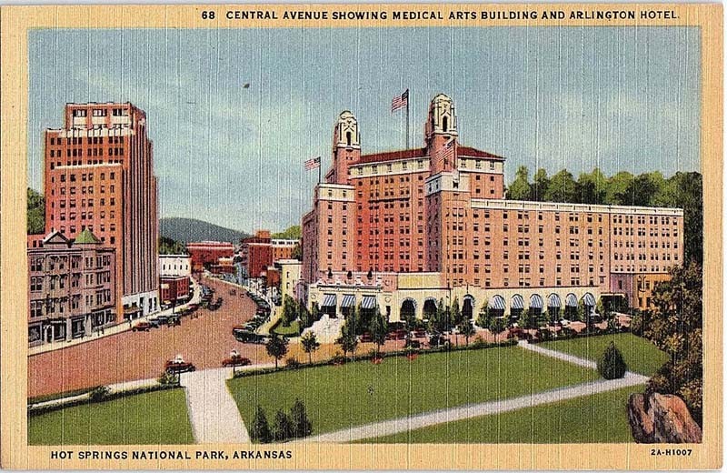 Postcard SCENE Hot Springs National Park Arkansas AR m/09 AI9034