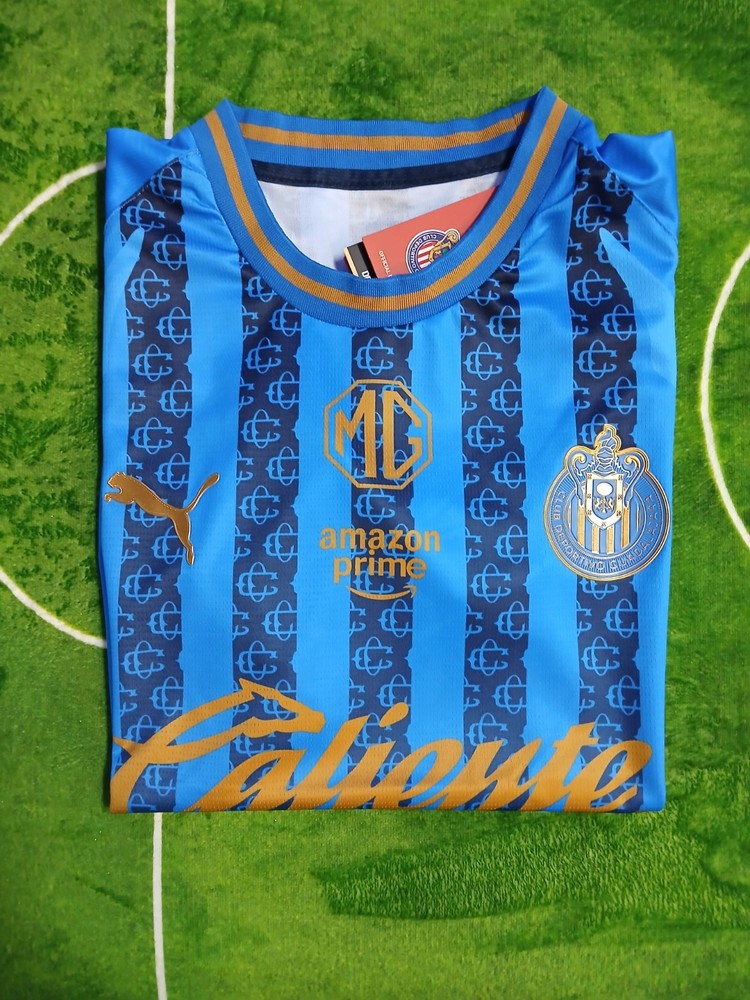 Chivas Guadalajara Soccer Jersey Blue Caliente Liga MX Shirt Men’s New Size XL