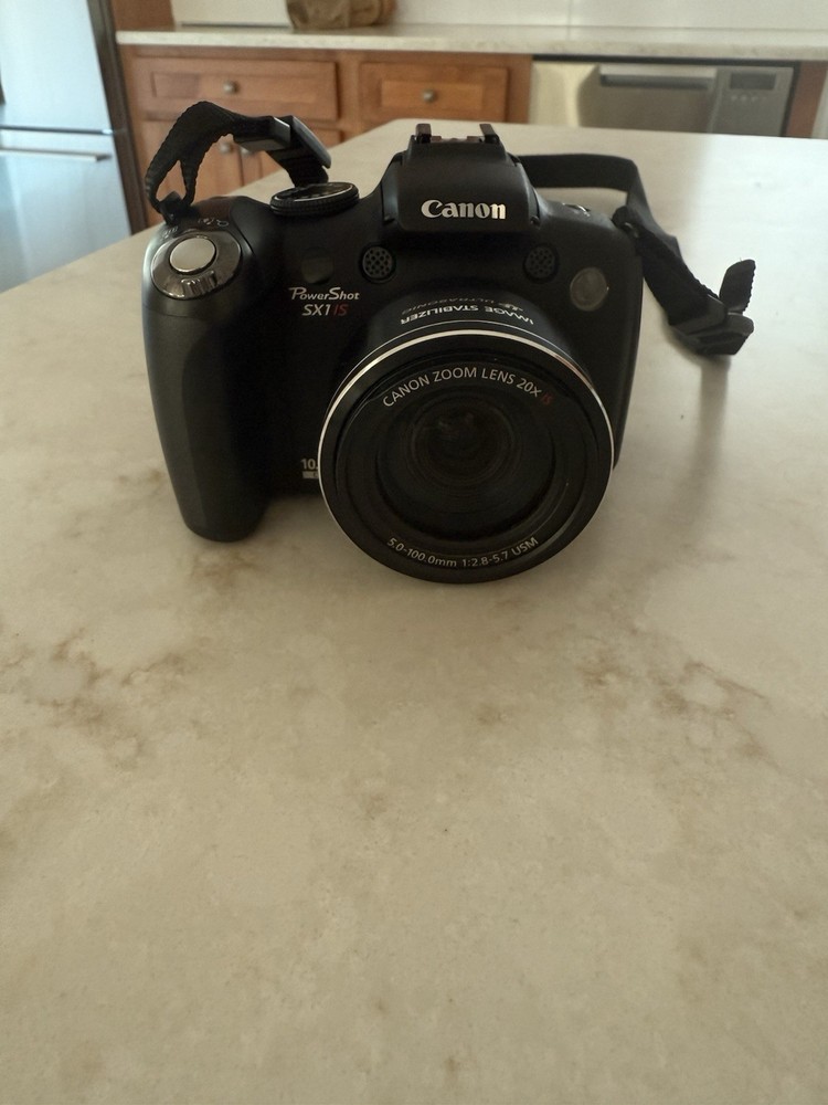 Canon PowerShot SX1 IS 10.0MP Digital Camera - Black