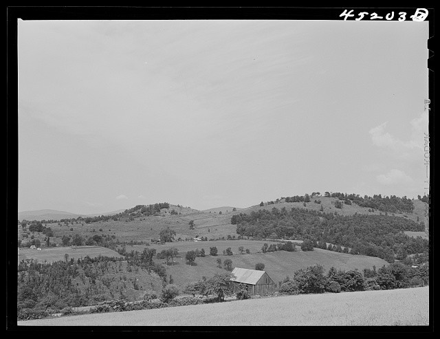 Photo:Springfield Vermont 1941 Hill Farms Landscape Barns