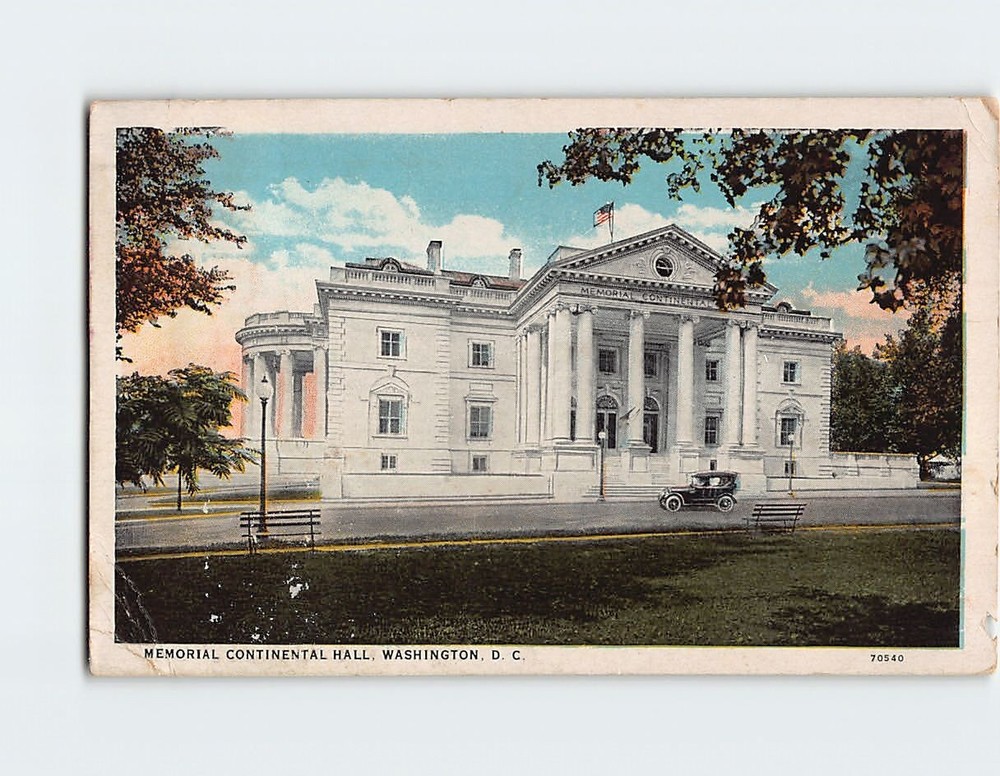 Postcard Memorial Continental Hall Washington DC