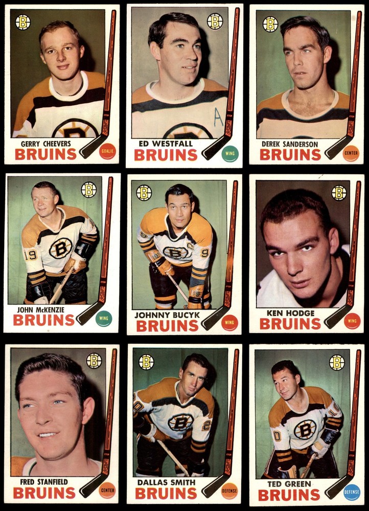 1969-70 Topps Boston Bruins Near Team Set 5.5 - EX+ 7214813 (9 / 11 cards)