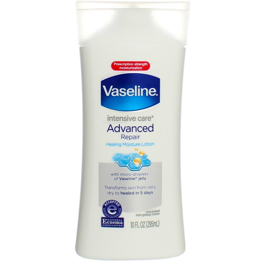 Vaseline Advanced Repair Unscented Body Lotion 10 fl oz