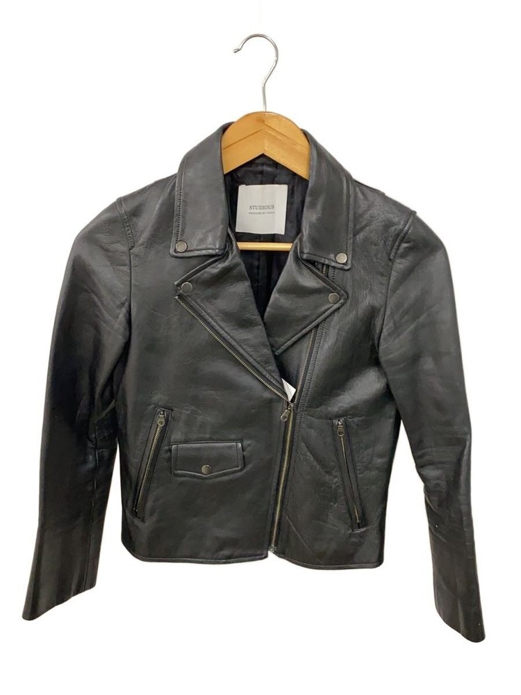 Studious Double Riders Jacket/1/Sheep Leather/Blk/209552003 3475