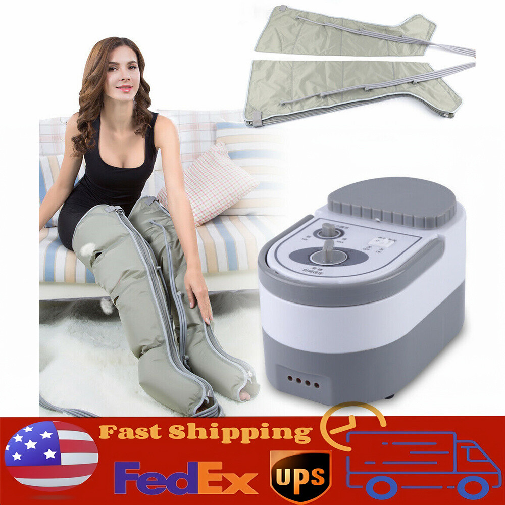 for Lymphedema Recover Pneumatic Compression Leg Massager Machine Pump Boots