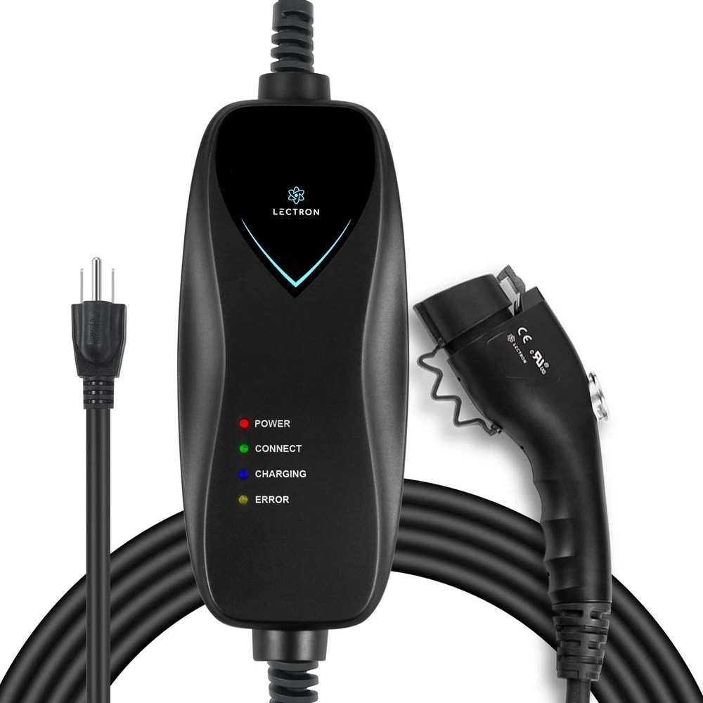 Lectron Level 1 EV Charger ETL Certified 110V 15 Amp 16 ft Extension Cord 15A™