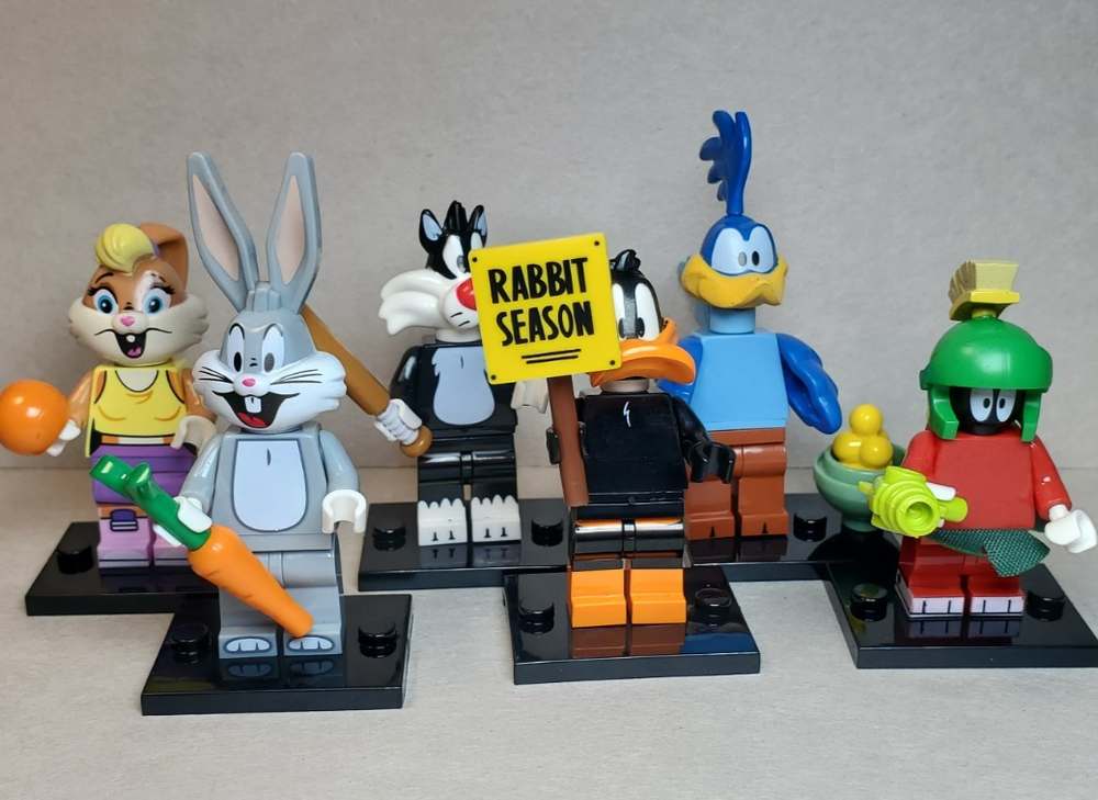 Custom Lego Looney Tunes Minifigures 6 Pack