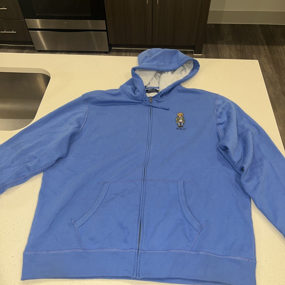 polo ralph lauren hoodie xxl Powder Blue