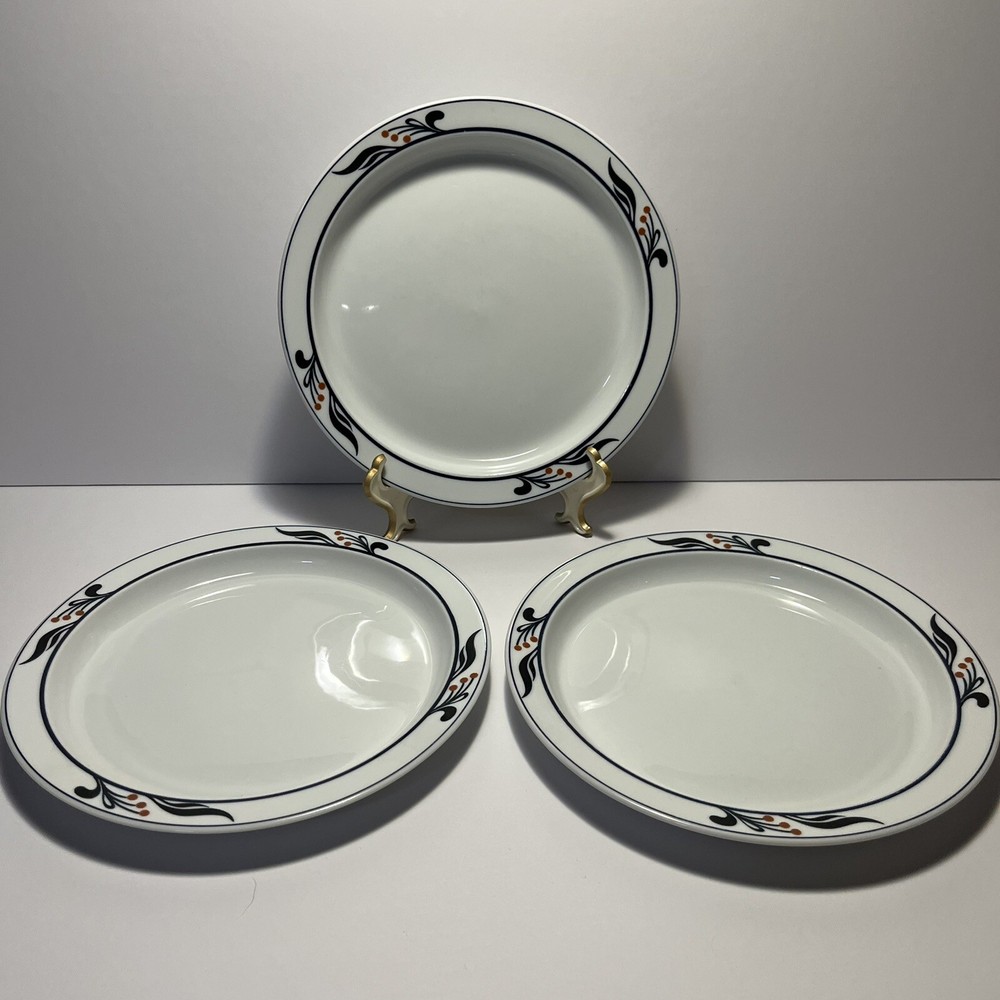 Vintage (3) DANSK Bistro Maribo Salad Appetizer Plate Made In Portugal Berries