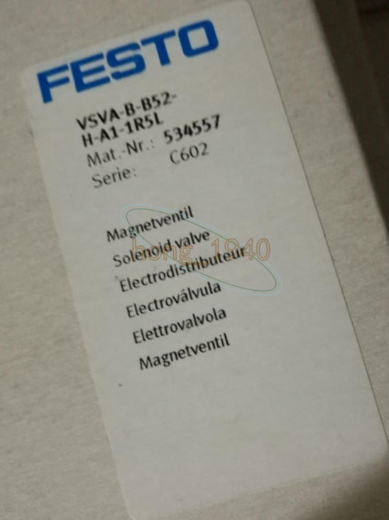 1PC New FESTO VSVA-B-B52-H-A1-1R5L 534557 Solenoid Valve