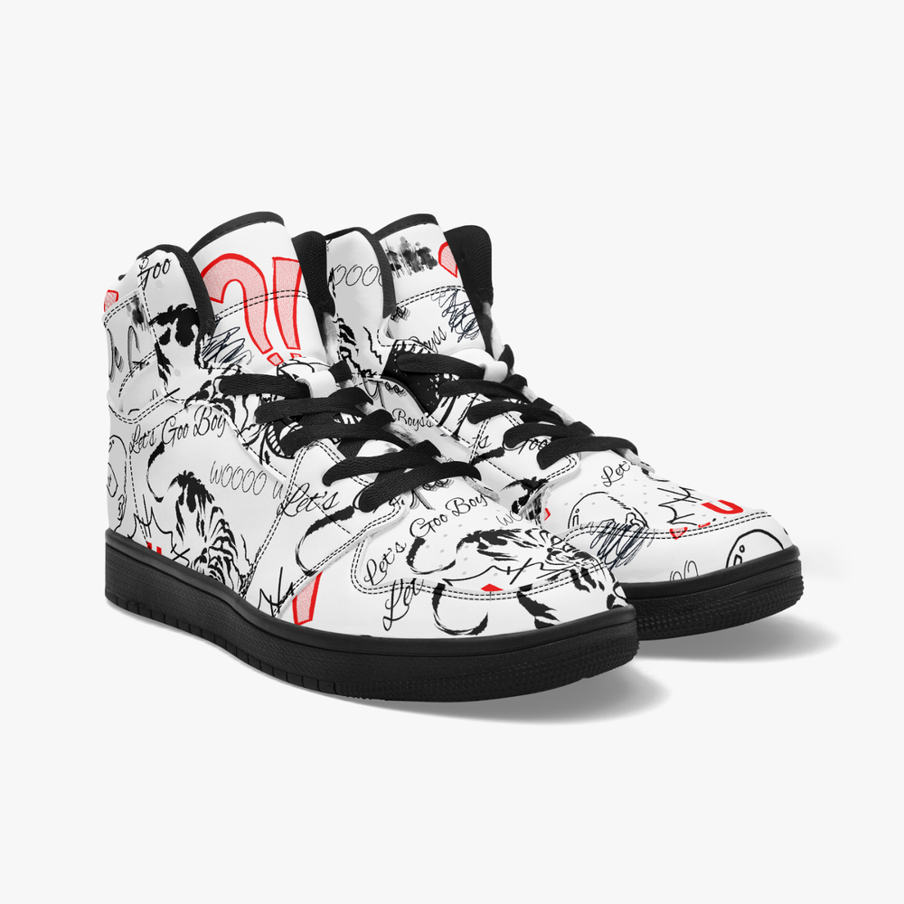 New UVelsi Trending Mens Shoes Premium High Top Leather Mens Shoes Sneakers