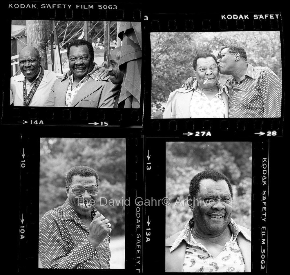 '80 Jay McShann Newport Jazz Fest Pianist Original Gahr 35mm 4 Negative Lot C662