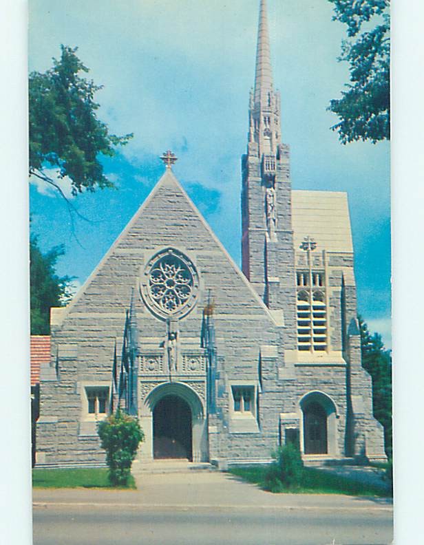 Unused Pre-1980 CHURCH SCENE Augusta Maine ME L4273
