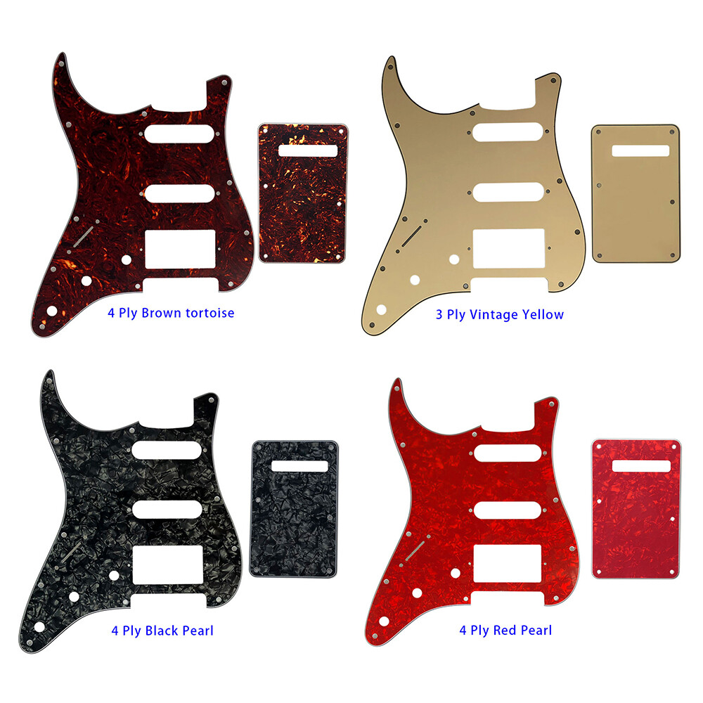 For US Left Handed Fender 72' Strat Guitar pickguard SSH PAF& Back Plate