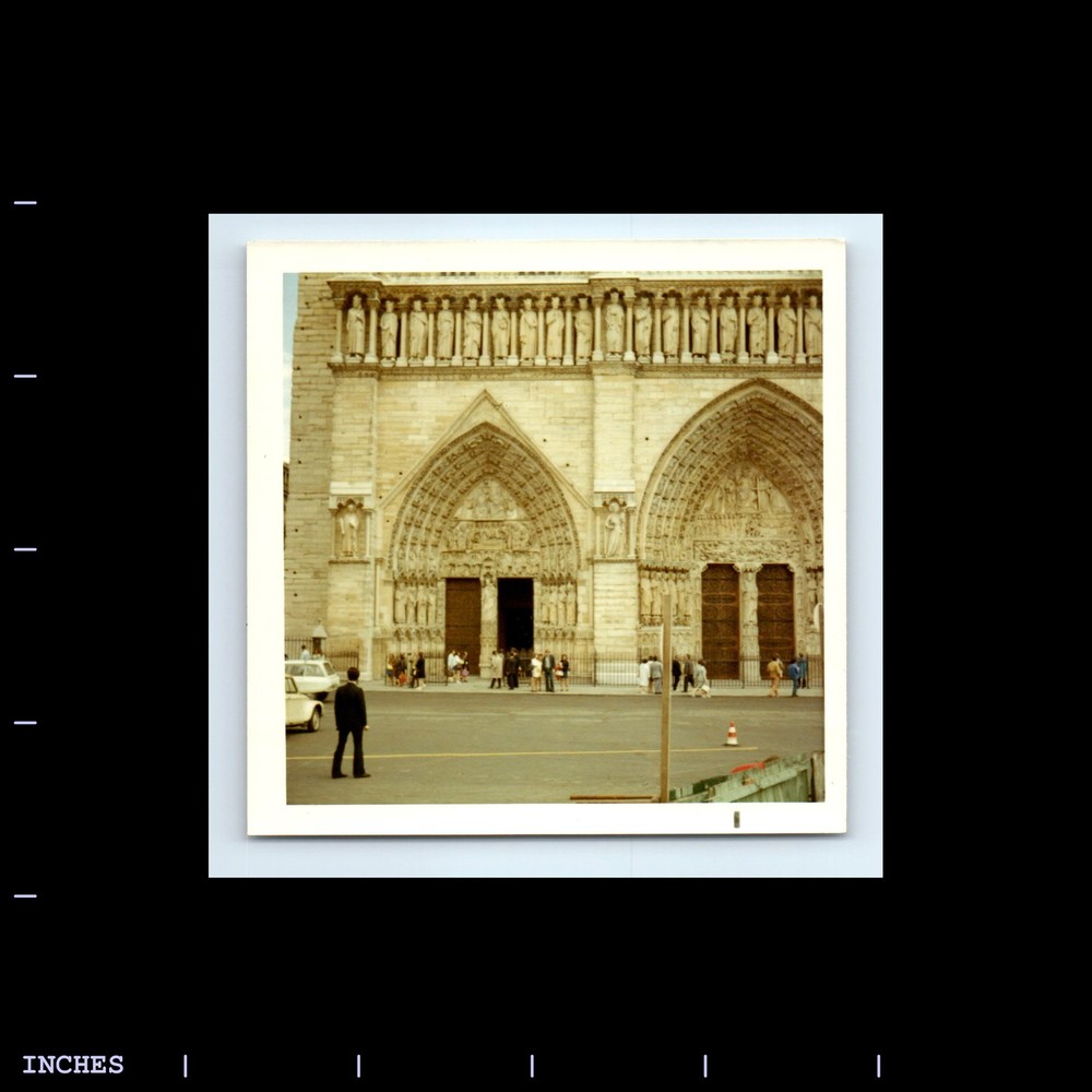 Square Color Photo PARIS FRANCE NOTRE DAME CHURCH CATHEDRAL