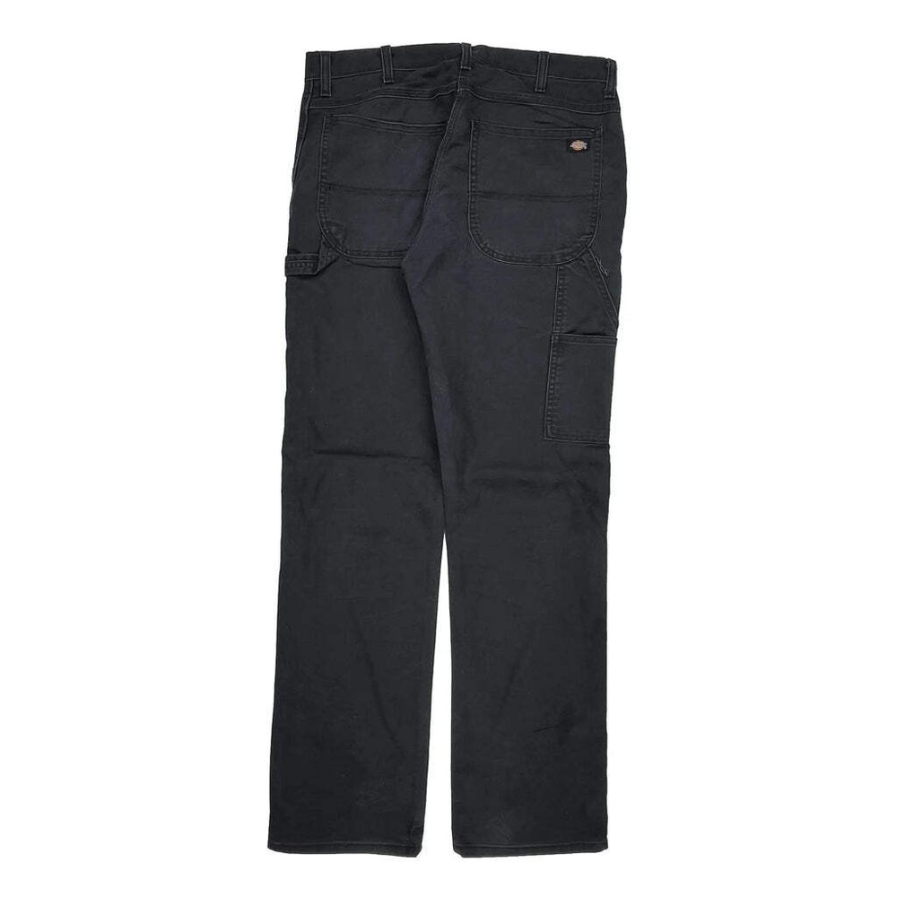 Flex Dickies Carpenter Pants - 34W 32L Black Cotton Blend
