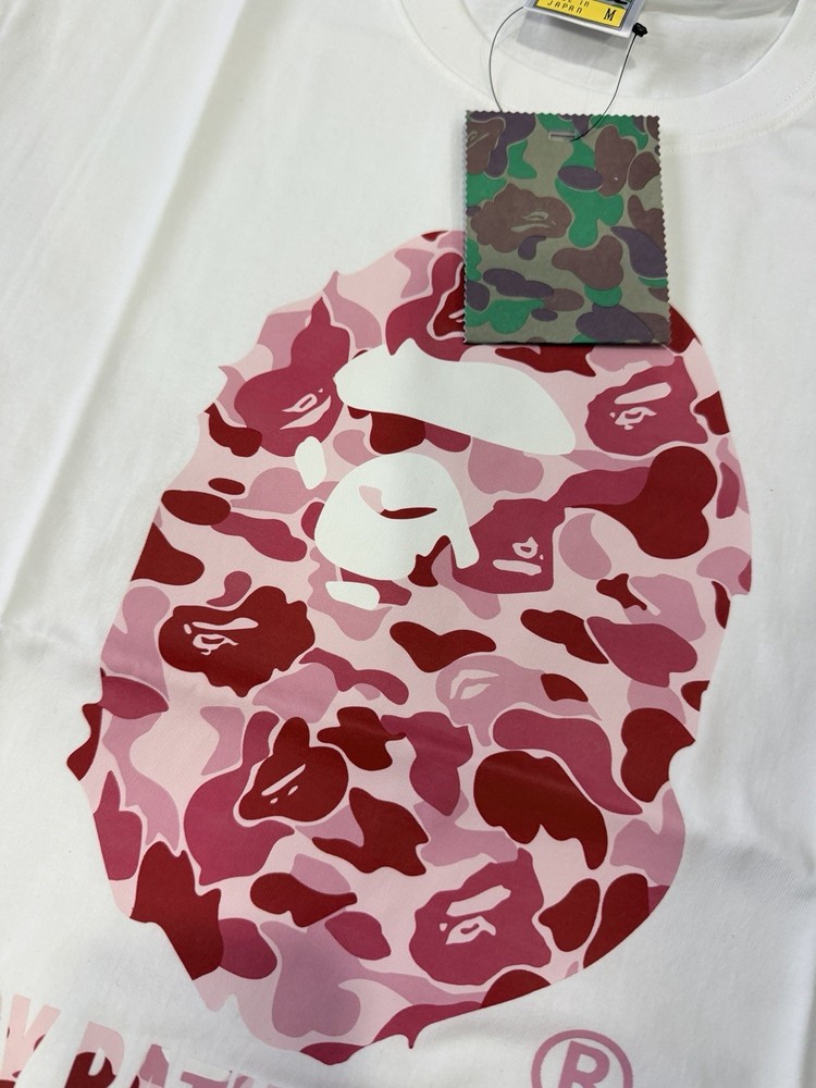 A Bathing Ape BAPE White Ape Head Graphic Tee Men's M Cotton Crew Neck