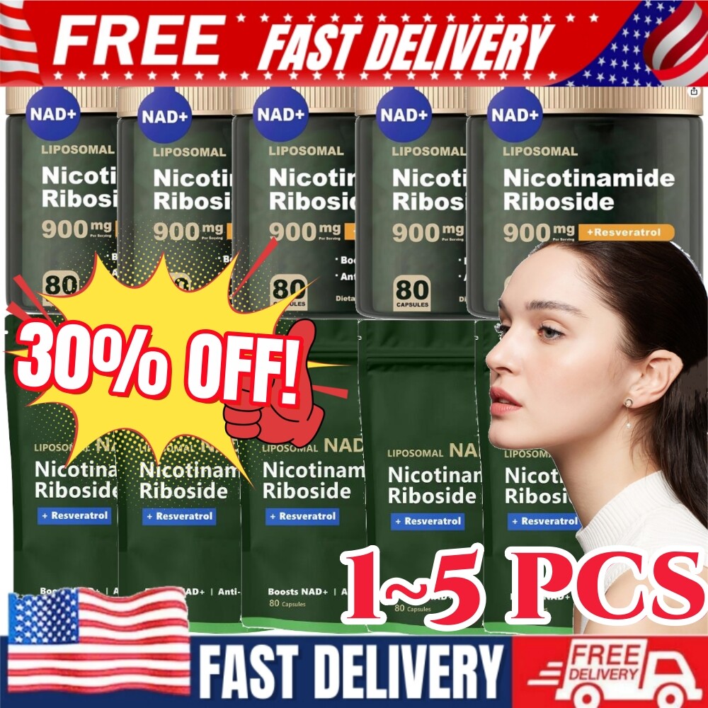 NAD+ Supplement for Anti-Aging Energy Focus & Nicotinamide Riboside Resveratrol