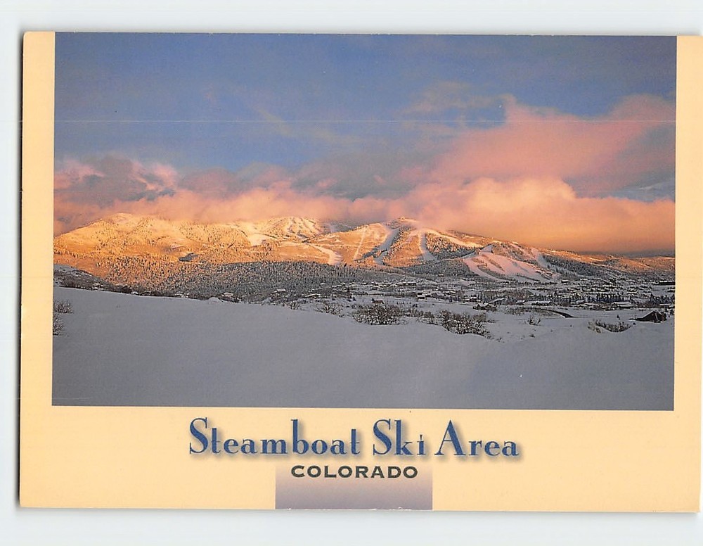 Postcard Steamboat Ski Area Colorado USA
