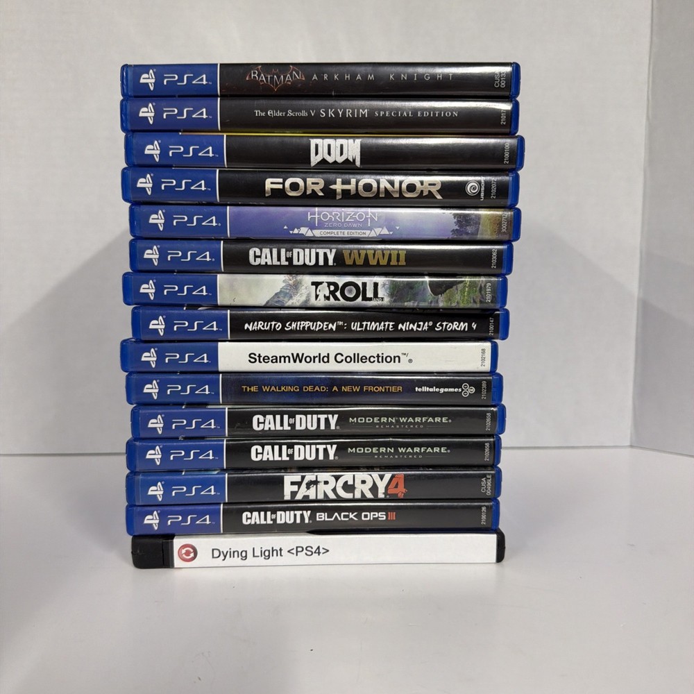 Lot of 15 Games Sony PlayStation 4 PS4 - Call of Duty - Doom - Skyrim