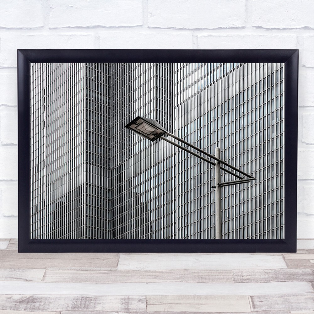 street lights Lamp Skyscraper Windows Architecture Wall Art Print