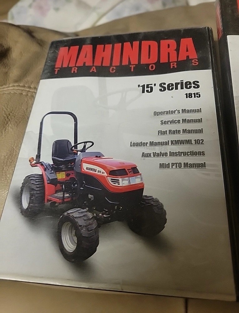 Mahindra 1815 Tractor Service Operator Shop Repair Parts Maintenance Manual Cd