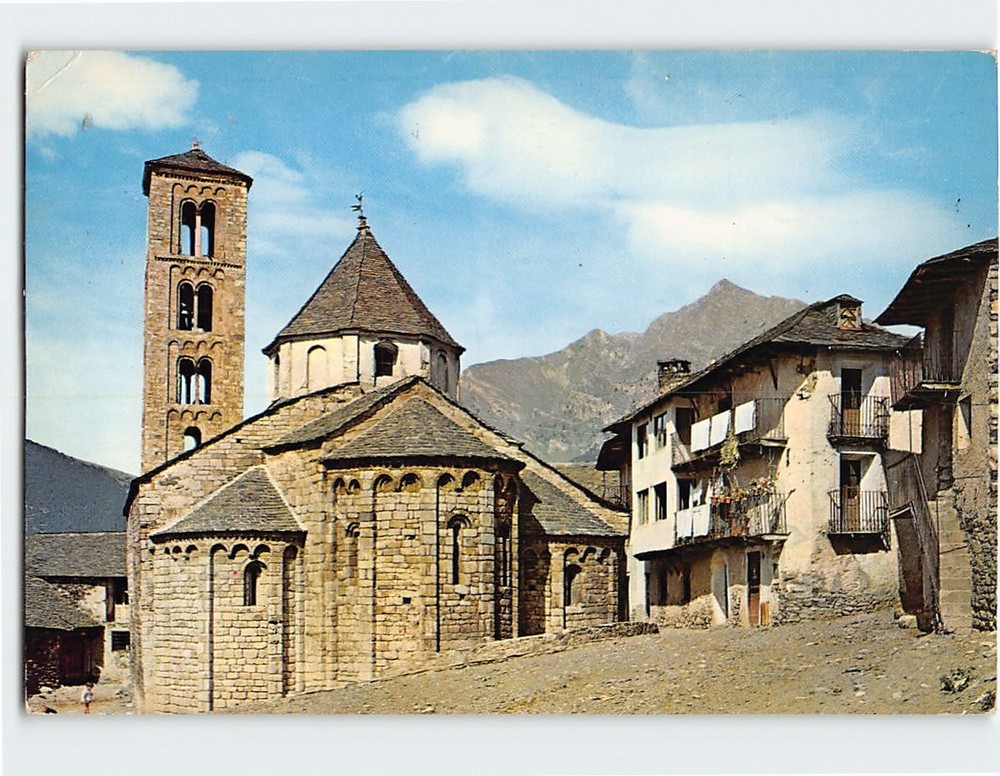 Postcard Romanesque Church of Santa Maria de Taüll Vall de Boí Catalonia Spain